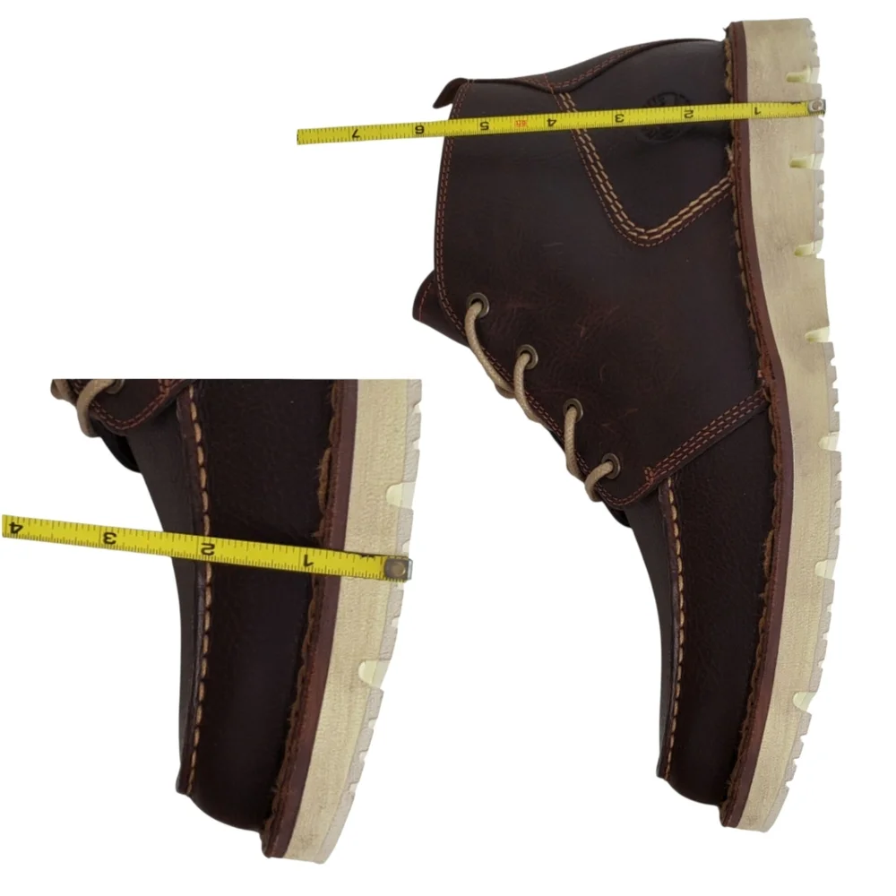 New Timberland mens westmore lace up leather chukka boots brown preppy academia